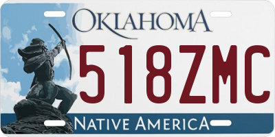 OK license plate 518ZMC