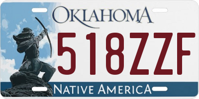 OK license plate 518ZZF