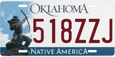 OK license plate 518ZZJ