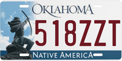 OK license plate 518ZZT