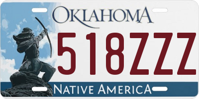 OK license plate 518ZZZ