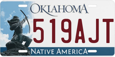 OK license plate 519AJT