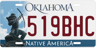 OK license plate 519BHC