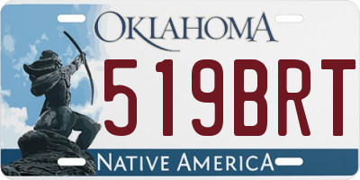 OK license plate 519BRT