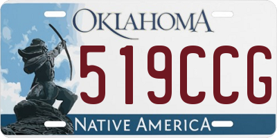 OK license plate 519CCG