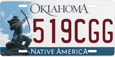 OK license plate 519CGG