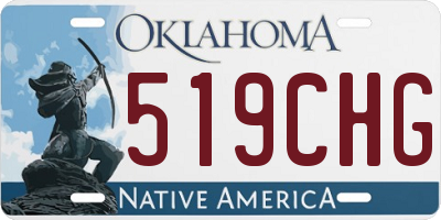 OK license plate 519CHG