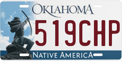 OK license plate 519CHP