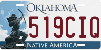 OK license plate 519CIQ