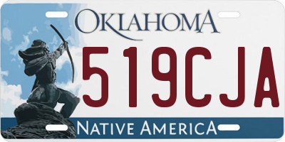 OK license plate 519CJA