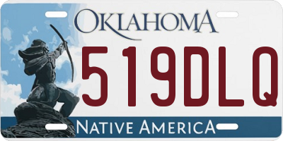 OK license plate 519DLQ