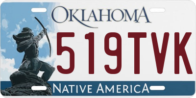 OK license plate 519TVK