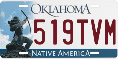 OK license plate 519TVM