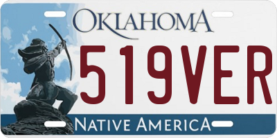 OK license plate 519VER