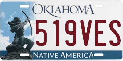 OK license plate 519VES