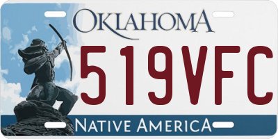 OK license plate 519VFC
