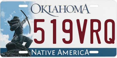 OK license plate 519VRQ