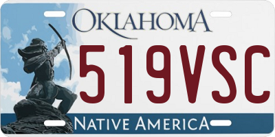 OK license plate 519VSC