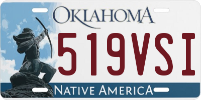 OK license plate 519VSI
