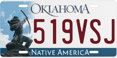 OK license plate 519VSJ