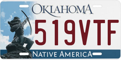 OK license plate 519VTF