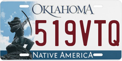 OK license plate 519VTQ