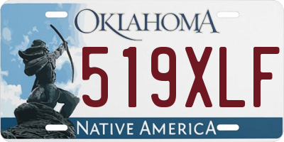 OK license plate 519XLF