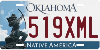 OK license plate 519XML