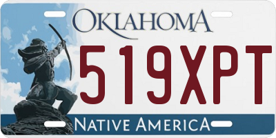 OK license plate 519XPT