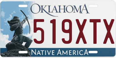 OK license plate 519XTX