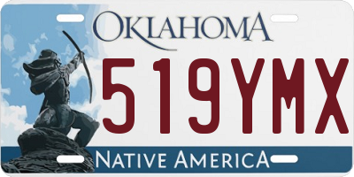 OK license plate 519YMX