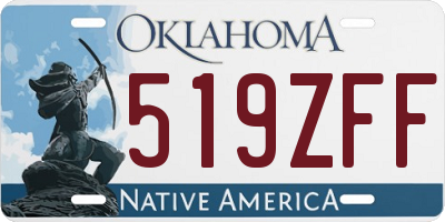 OK license plate 519ZFF