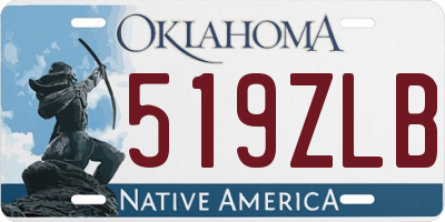 OK license plate 519ZLB