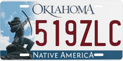 OK license plate 519ZLC
