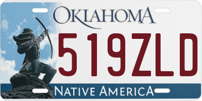 OK license plate 519ZLD