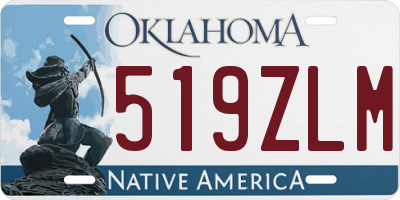 OK license plate 519ZLM