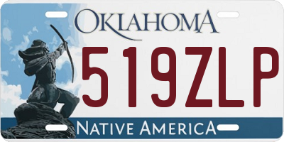 OK license plate 519ZLP