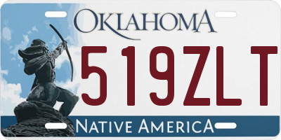 OK license plate 519ZLT