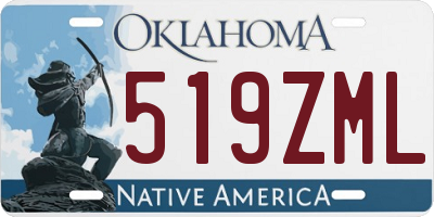 OK license plate 519ZML