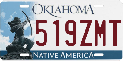 OK license plate 519ZMT