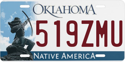 OK license plate 519ZMU