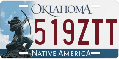 OK license plate 519ZTT