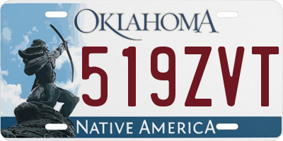 OK license plate 519ZVT