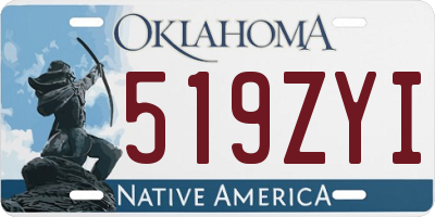 OK license plate 519ZYI