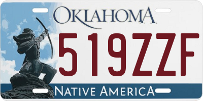 OK license plate 519ZZF