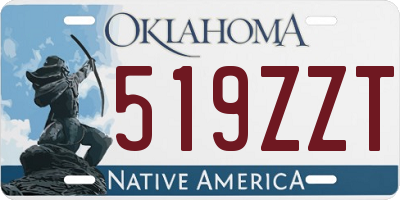 OK license plate 519ZZT