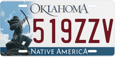 OK license plate 519ZZV