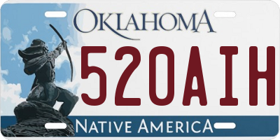 OK license plate 520AIH