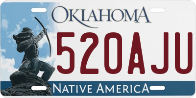 OK license plate 520AJU