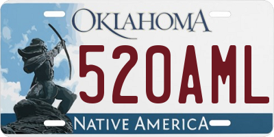 OK license plate 520AML
